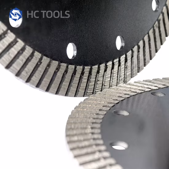 Pequenas lâminas de serra de diamante para corte de granito